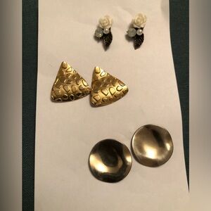 *** 4 for $15 *** Bundle of 3 pair pierced earrings